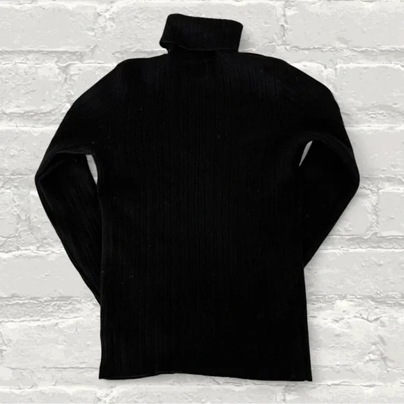 H by Halston Wool Ribbed Turtleneck Sweater - Picture 4 of 5